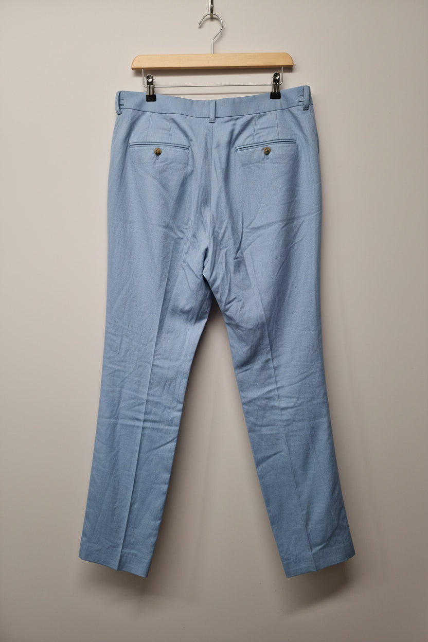 BNWT Jaegar Blue Regular-Fit Trousers Size 36 Straight-Leg Fit - NEW WITH TAGS
