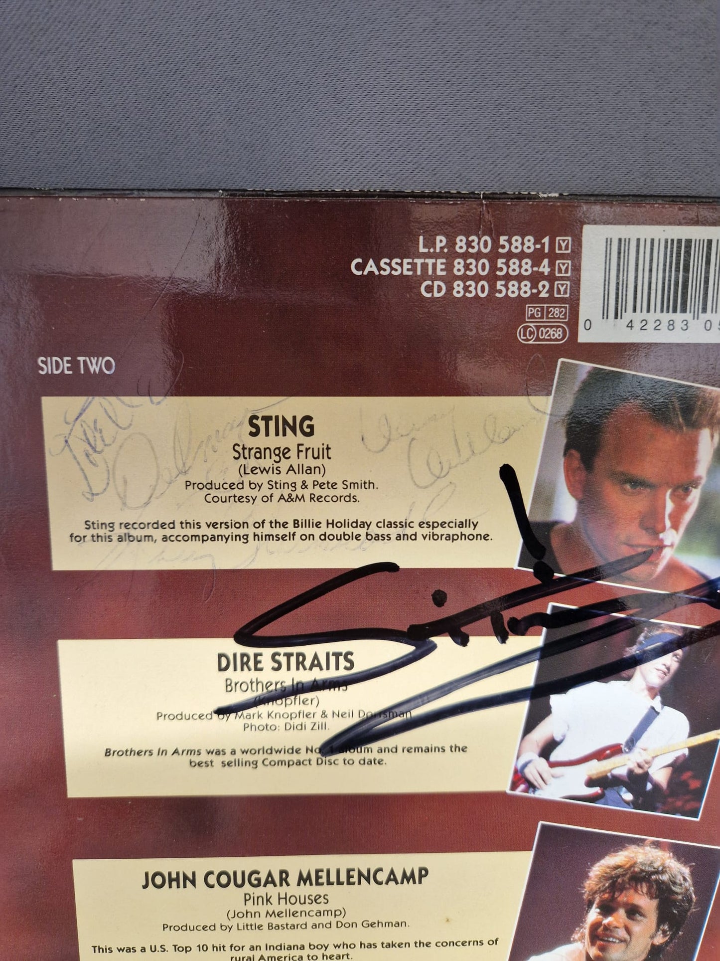 conspiracy of hope signed LP, Sting (used)