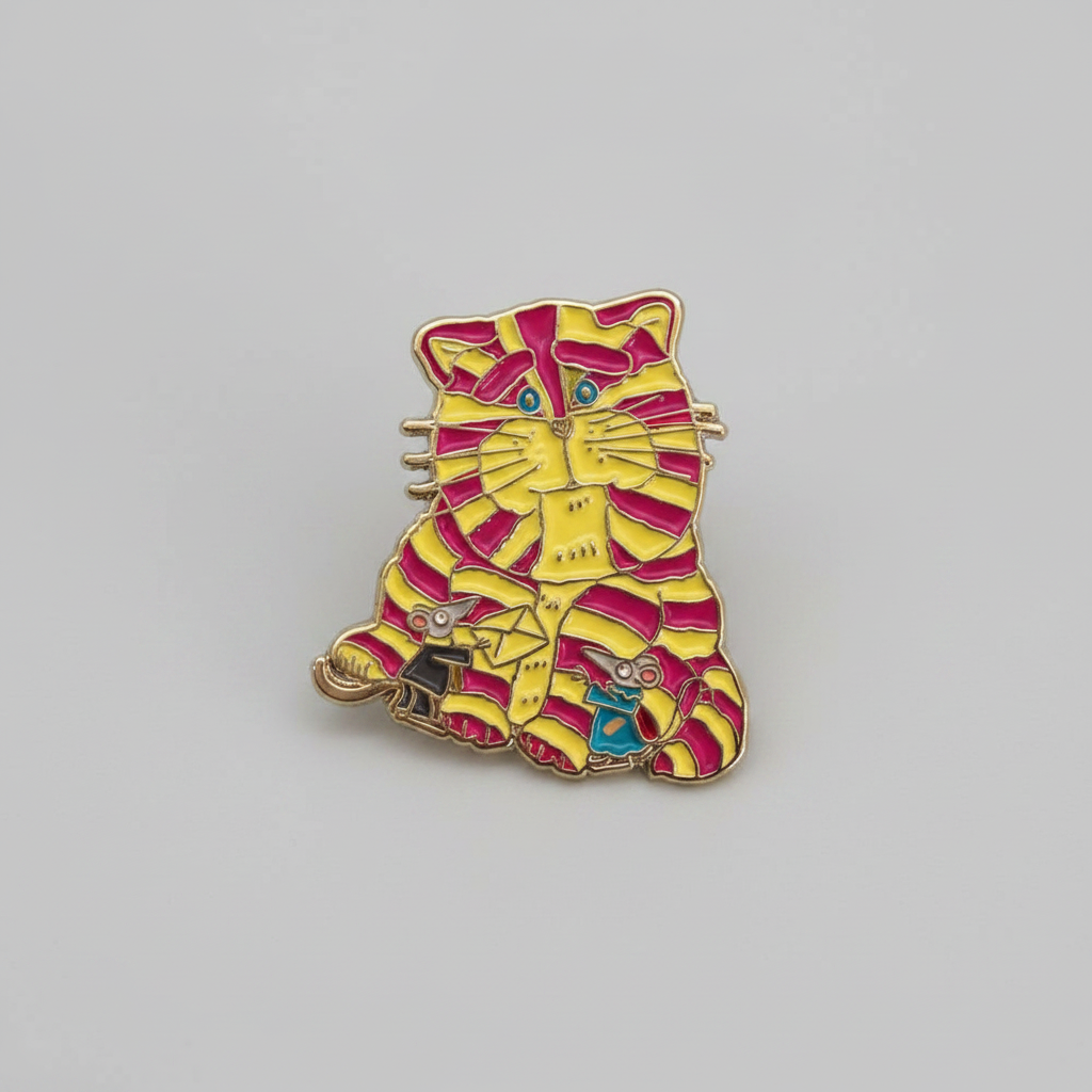 Bagpuss pin badge: 'Bagpuss and Friends'