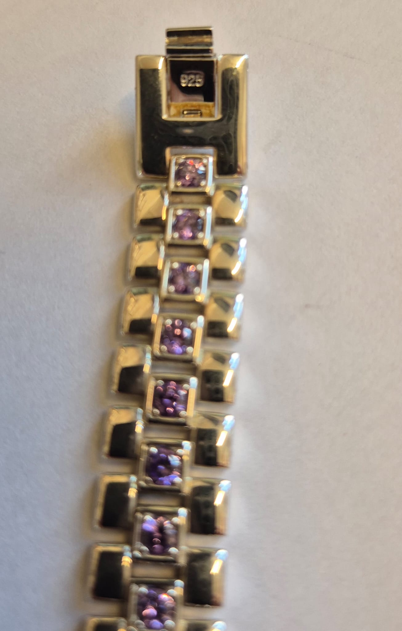 Lavender Fairy Silver 925 Vintage Watch with Amethyst Detailing