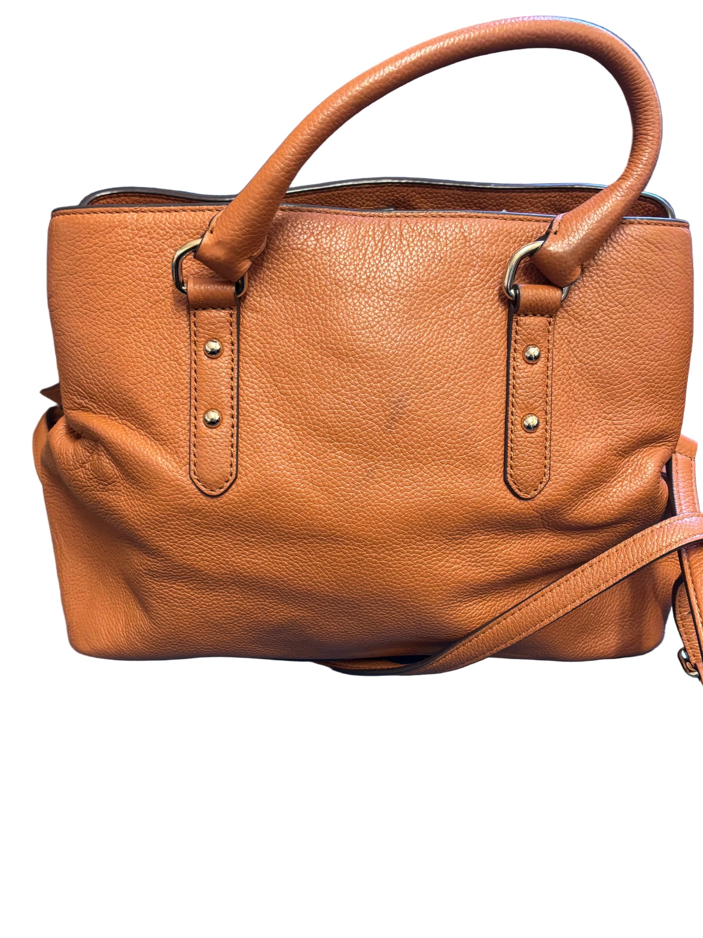 Kate Spade Larchmont Avenue Evangelie Satchel - Brown Leather - Top Handle - Handbag - Bag