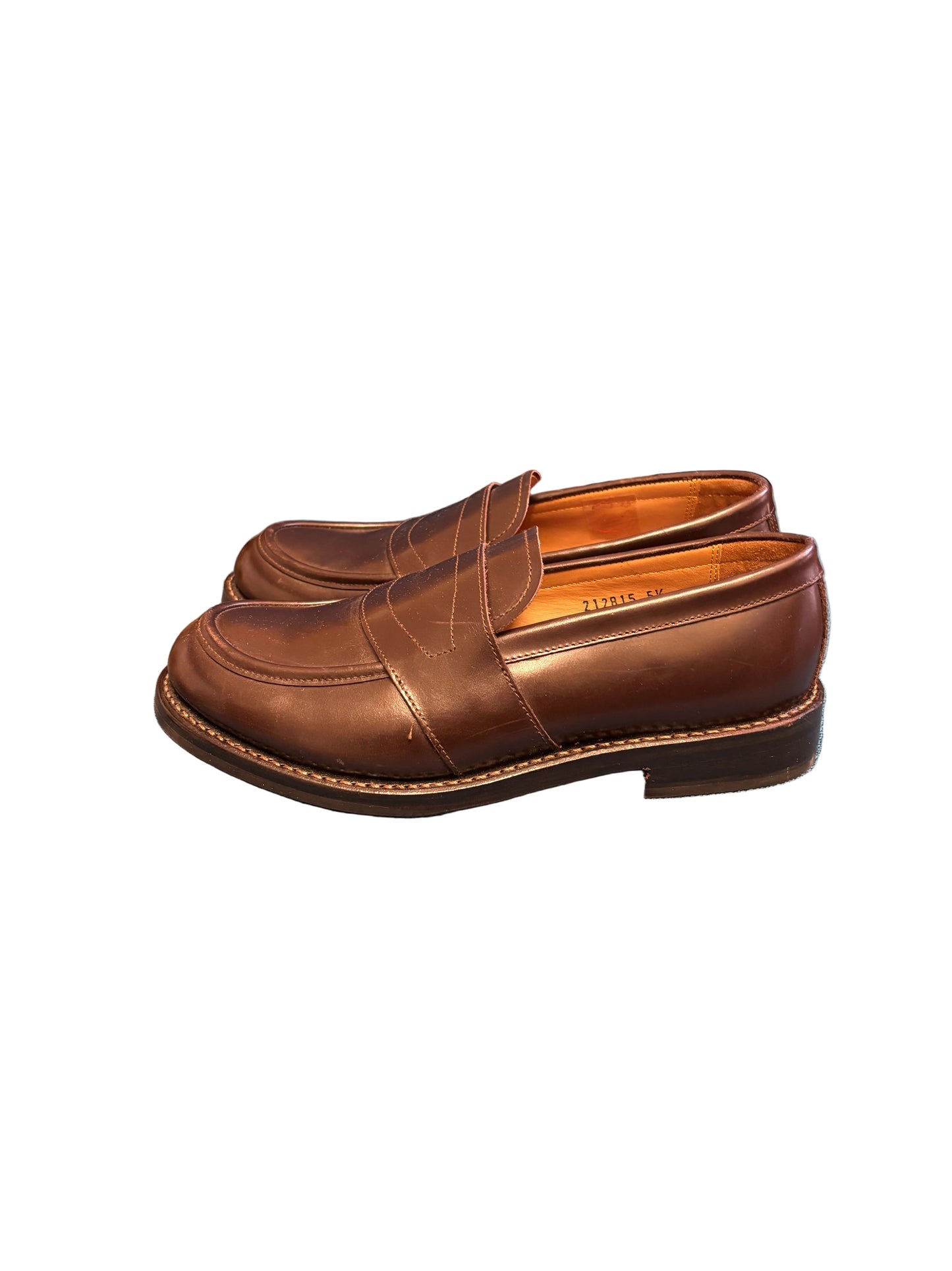 Gents Grenson Peter Leather Loafers Brown UK 5.5 EU 38.5 Slip-On