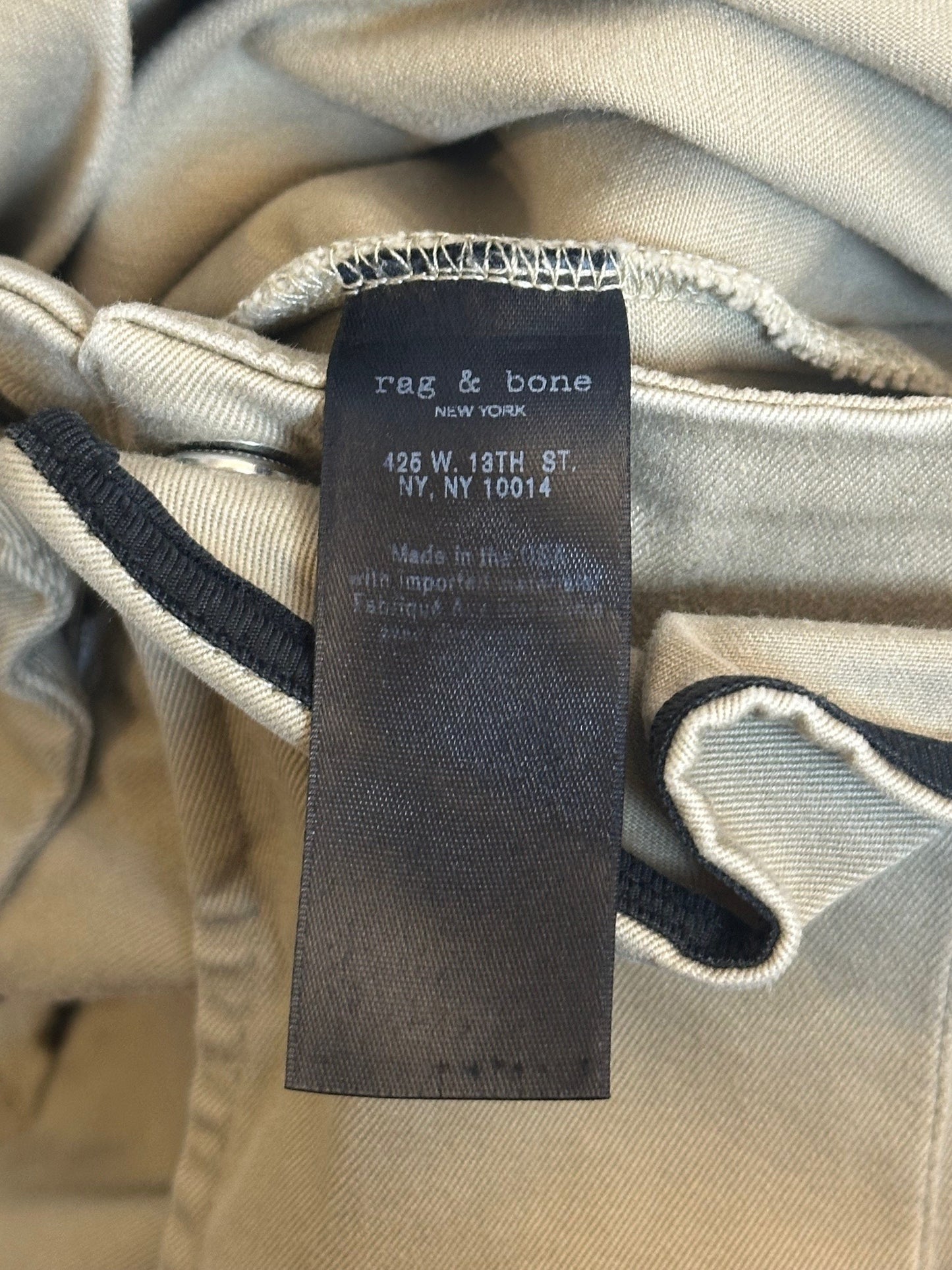 RAG & BONE New York Khaki Brown Shorts/Skort UK 10 US 6