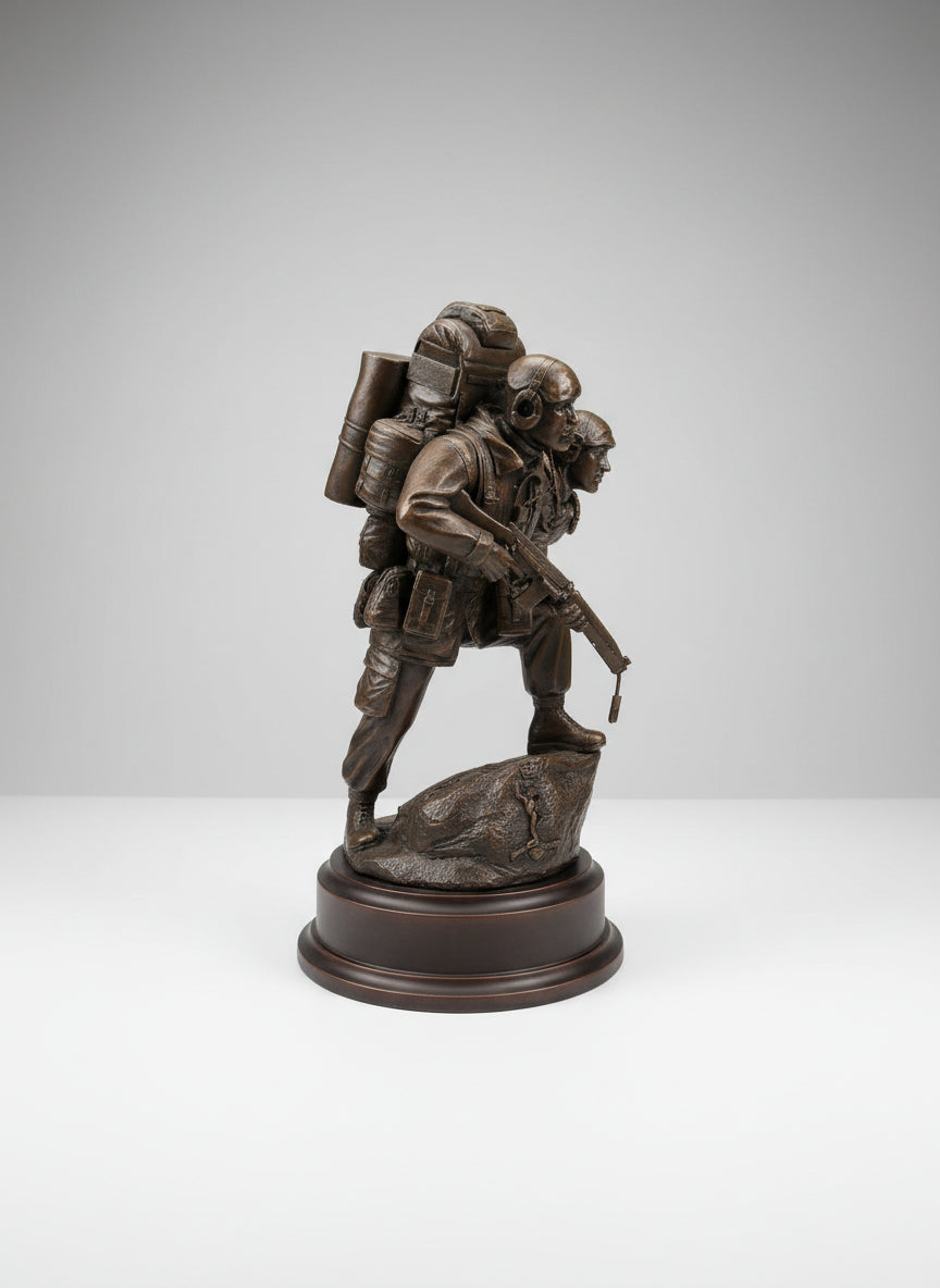 British Military Full Pack Soldier with SLR