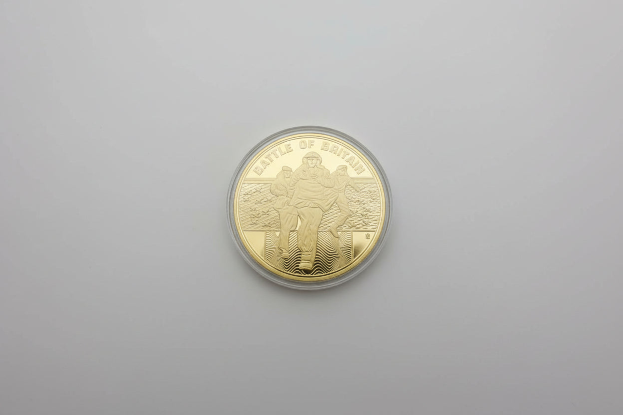 Collection of commemorative coins.