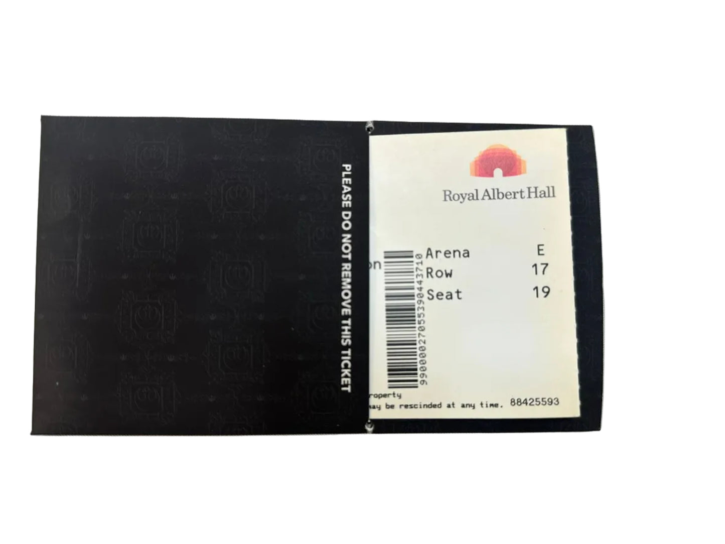 Star Wars "The Last Jedi" European Premiere Ticket Memorabilia Collectable