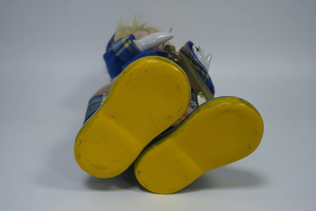 Vintage Gatco Clown Doll Musical Wind Up Music Box