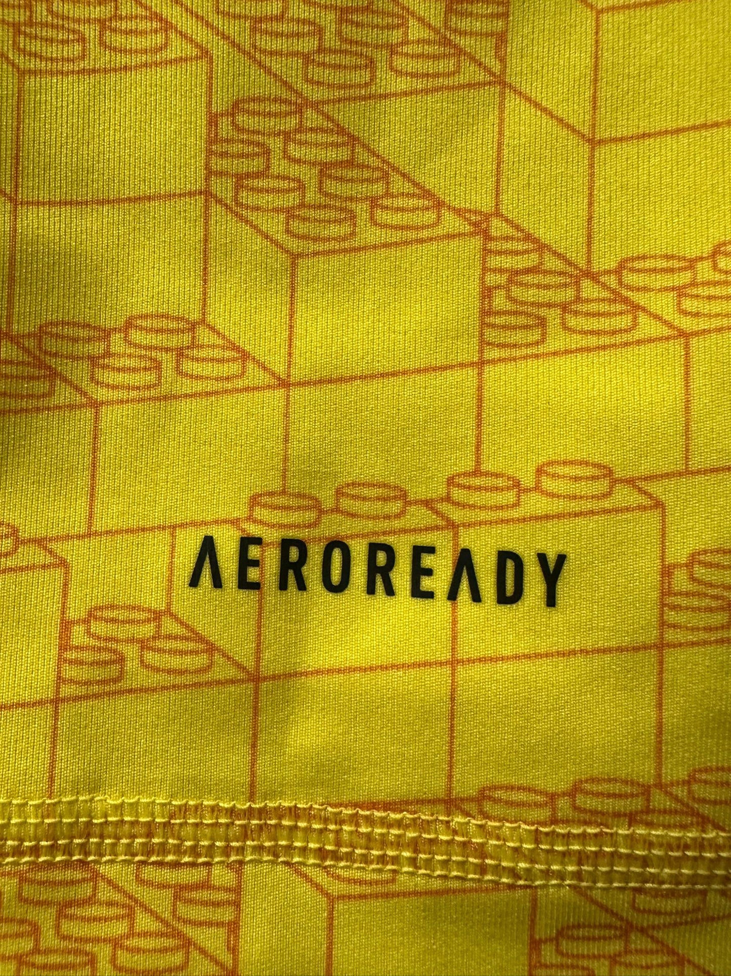 ADIDAS X LEGO Kid's Yellow Long Sleeve Top Size Small / 9-10 Years (USED)