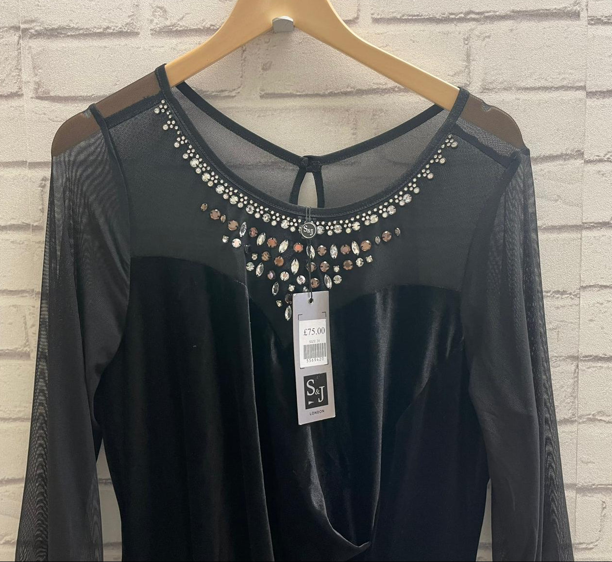 Scarlett and Jo London Black dress uk size 20