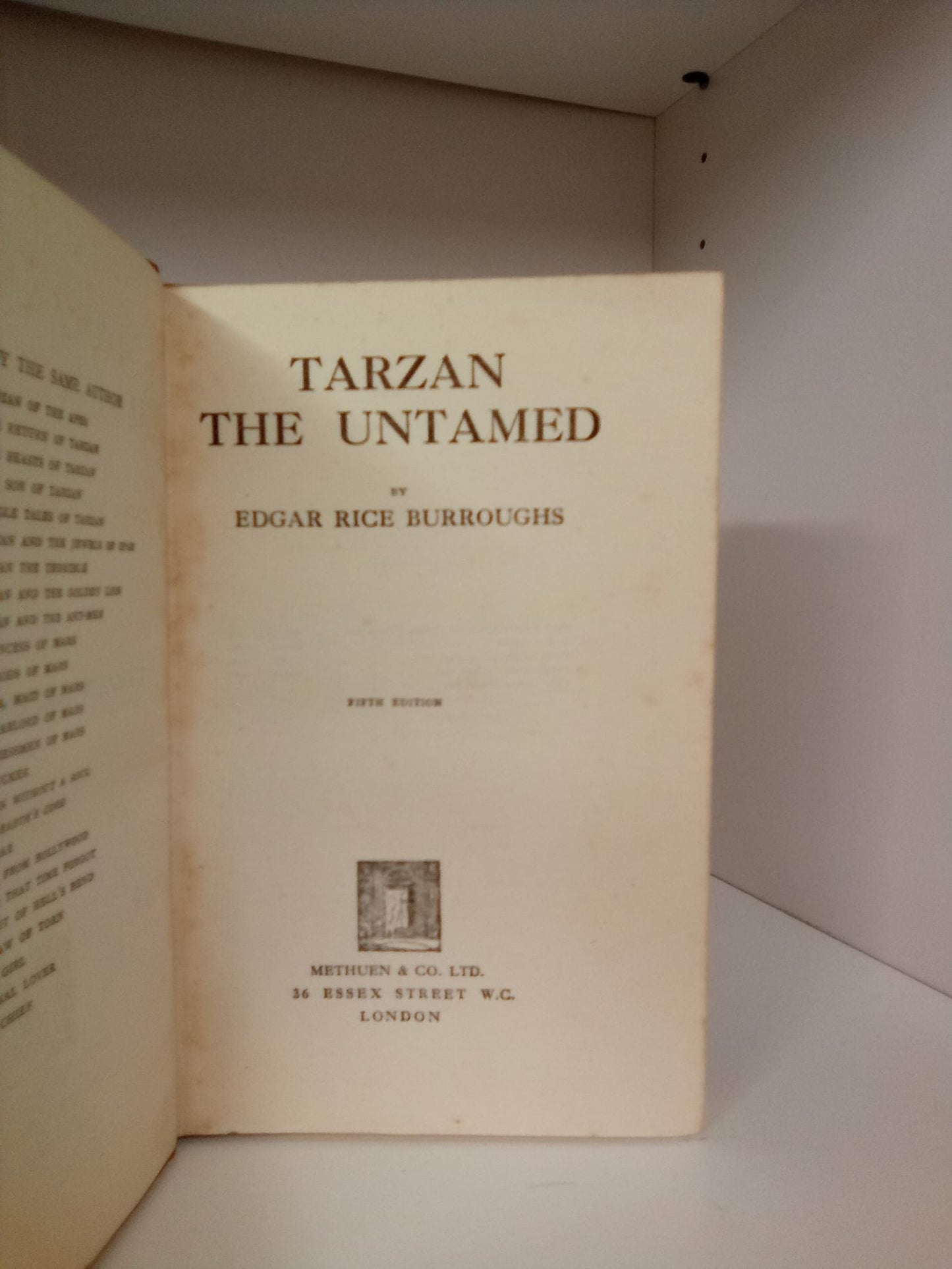 Tarzan the Untamed by Edgar Rice Burroughs Book - 1933 5th Edition-Preloved