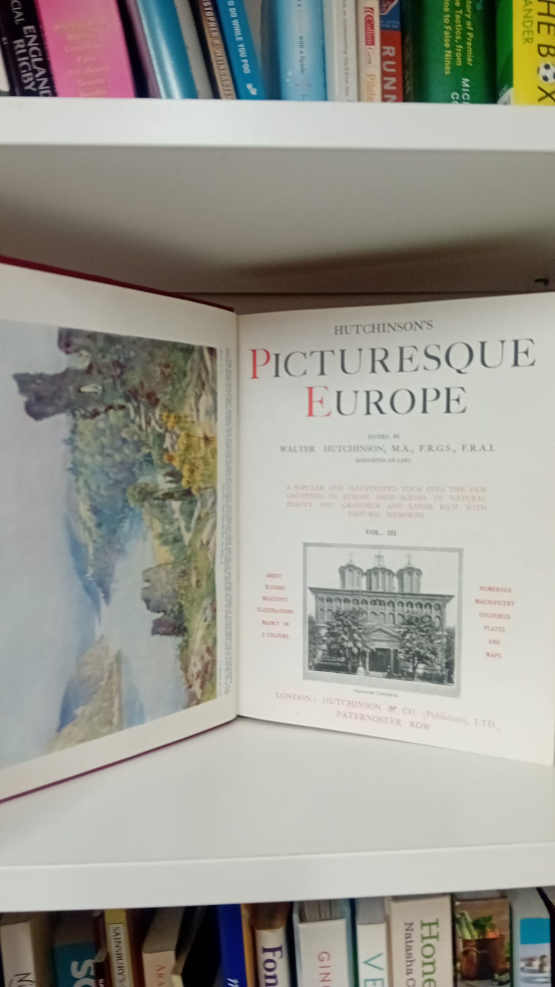 Hutchinson's Picturesque Europe Vol I, II and III- COMPLETE SET