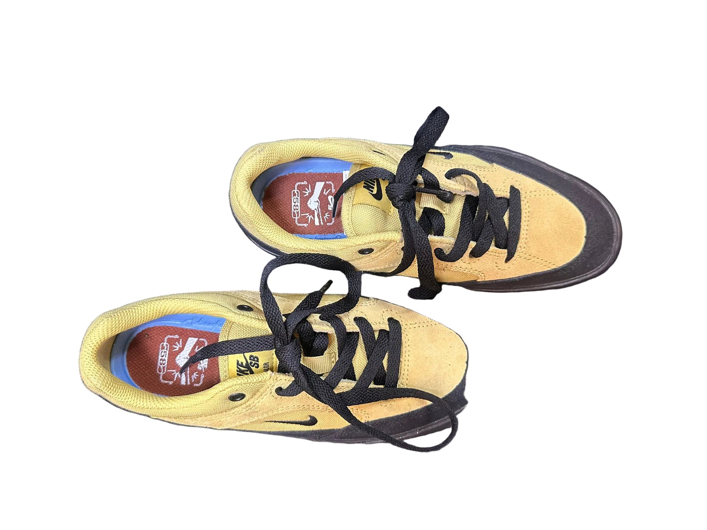 Nike SB Olive Green/Yellow Trainers Size 3.5