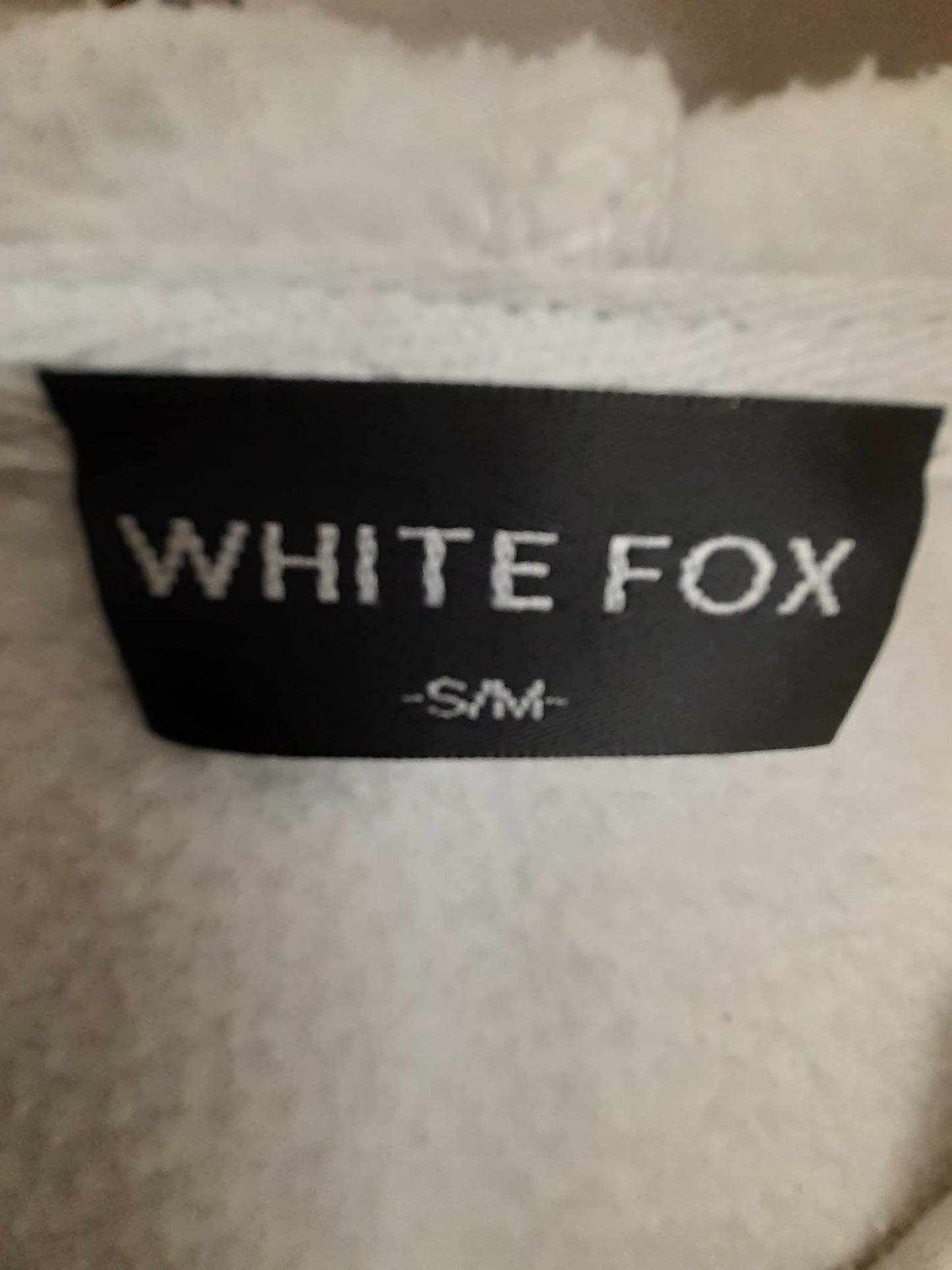 White Fox (S/M) Unisex Leisure Wear - 2 Hoodies Jumpers - Blue & Beige - Size Small / Medium