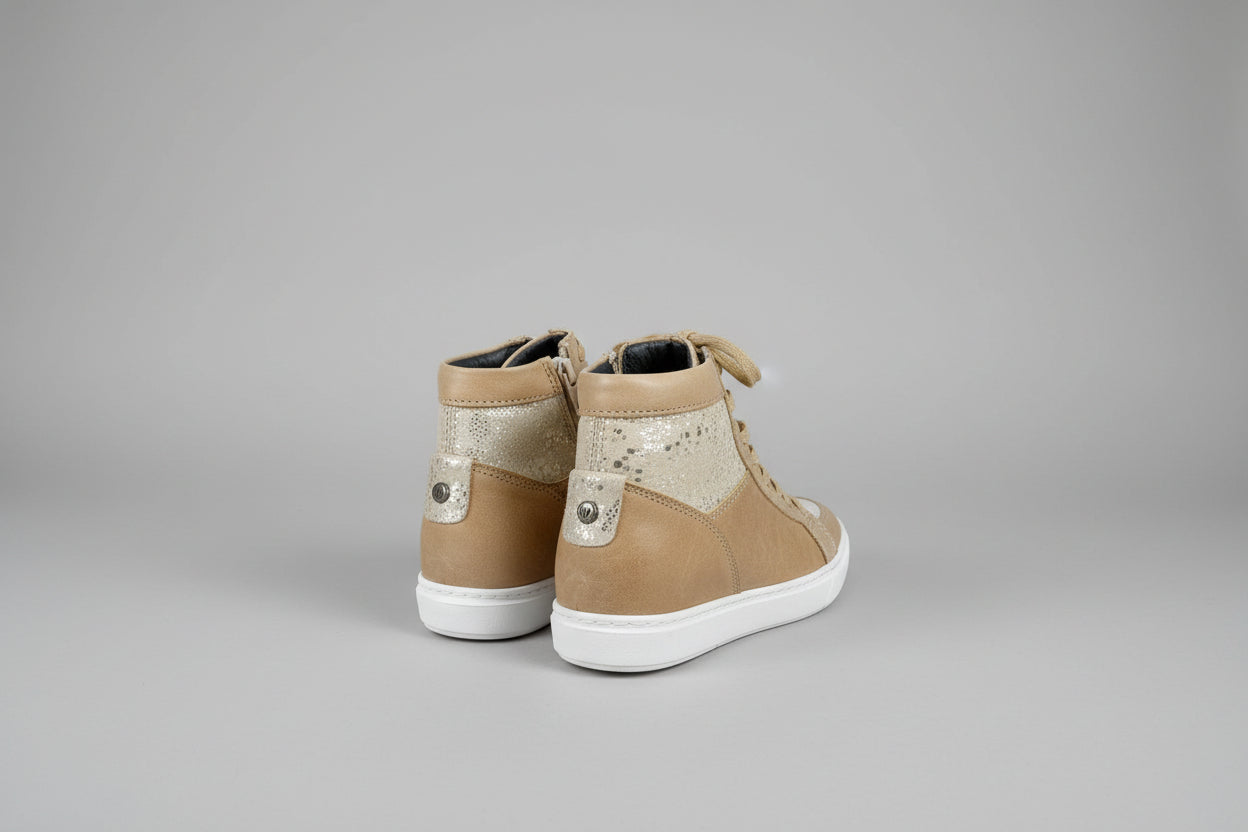 'Wolky' Gold Lace-Up Trainer Ankle Boots UK 4 EU 37
