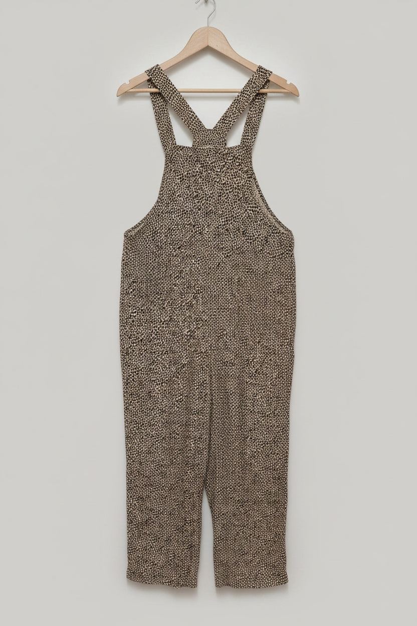 WHISTLES LEOPARD PRINT RITA DUNGAREES UK 12 EU 40