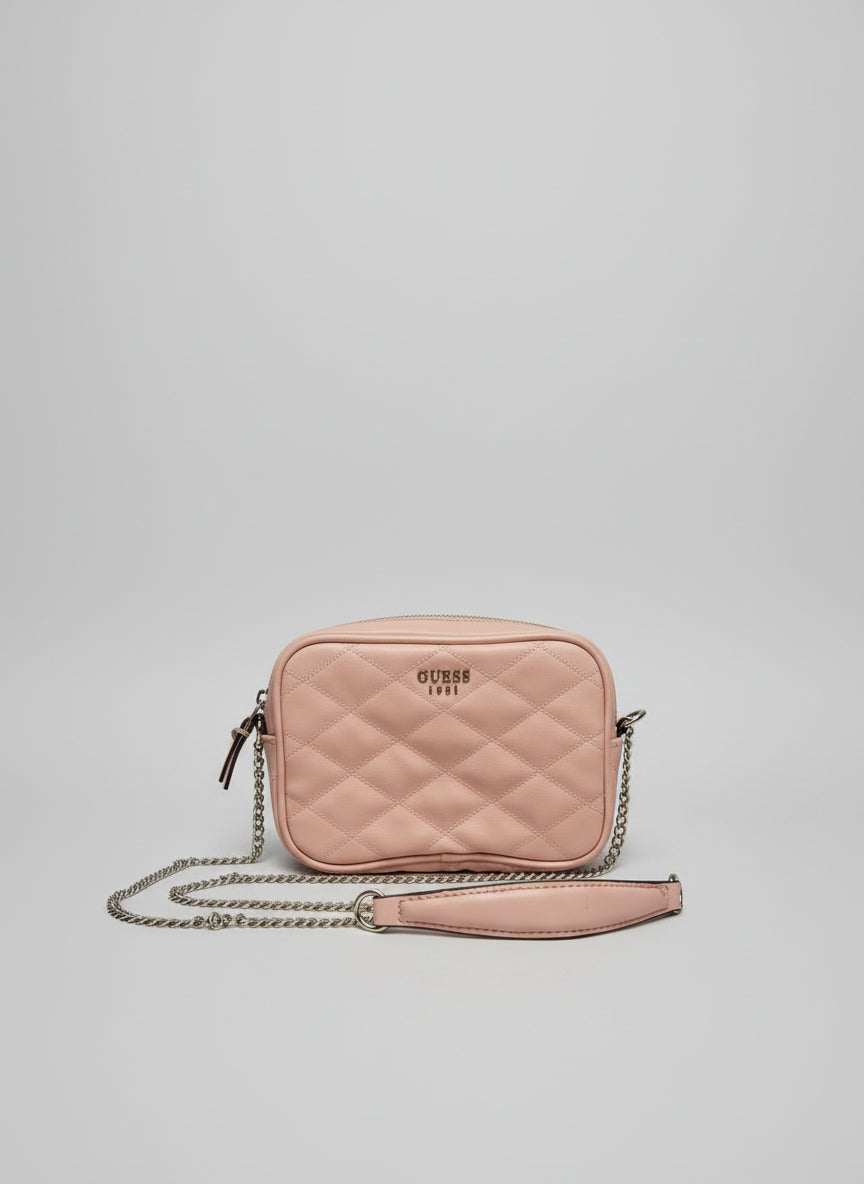 GUESS Sweet Candy Crossbody Bag Quilted Chain Strap