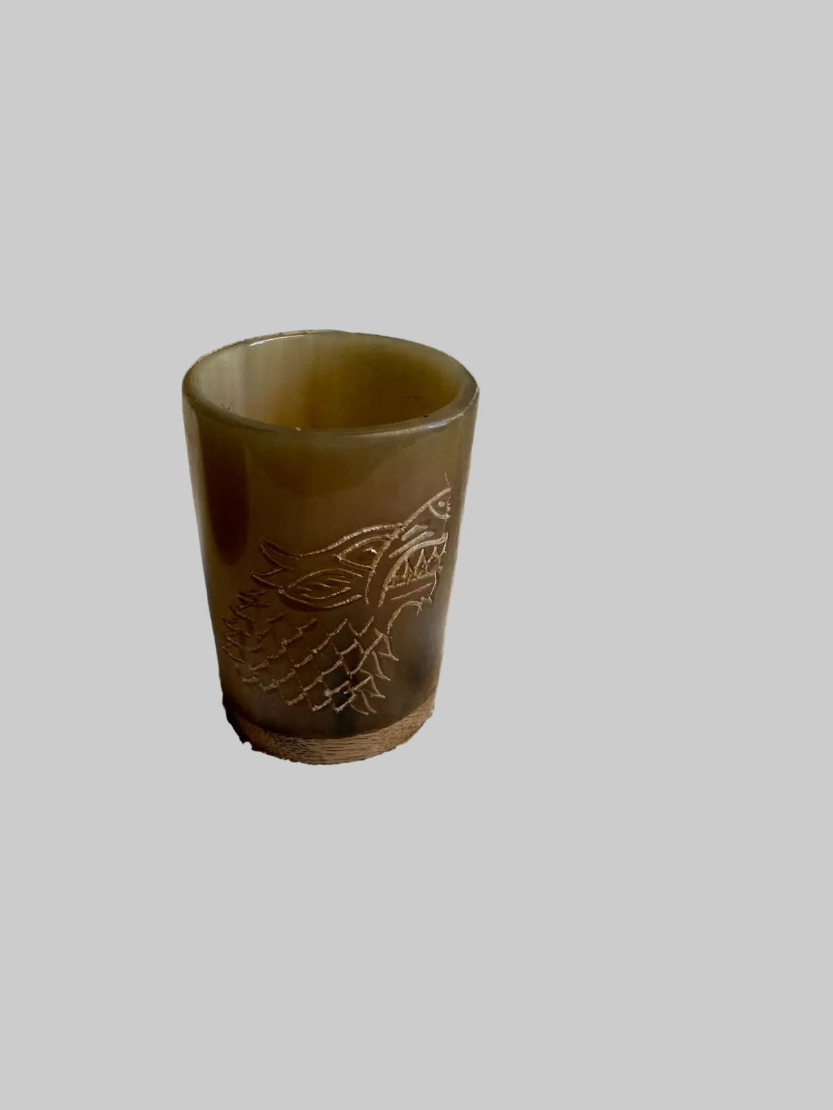 GAME OF THRONES HOUSE OF STARK DRINKING HORN MUG AND SHOT GLASS