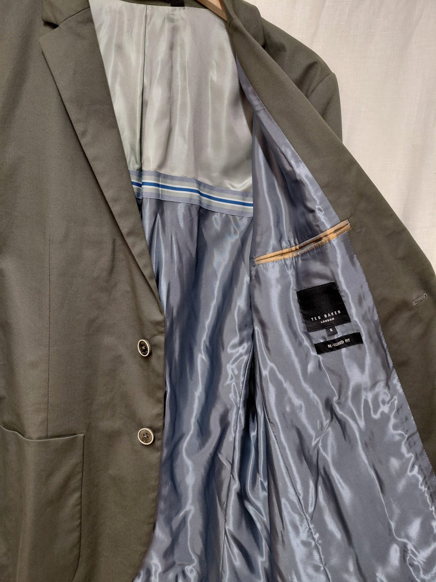 Ted Baker olive green jacket size small