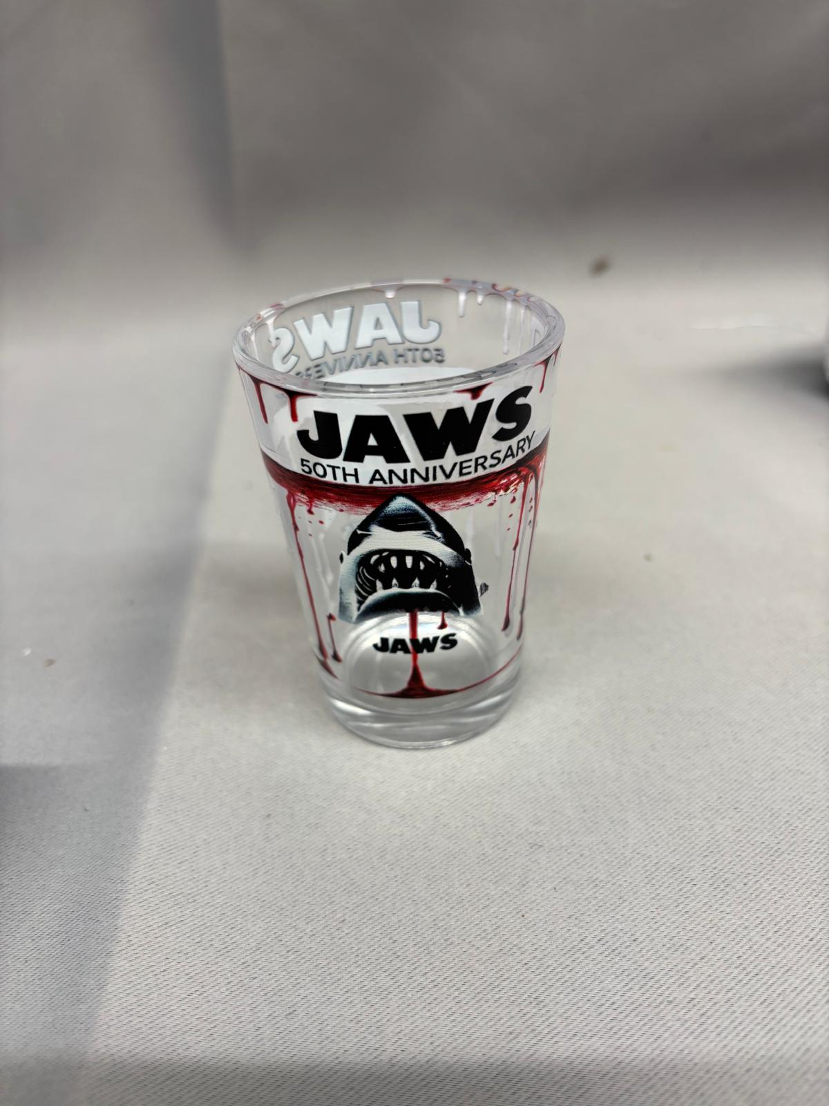 Jaws x 2 Pair 50th Anniversary Collectible Glasses