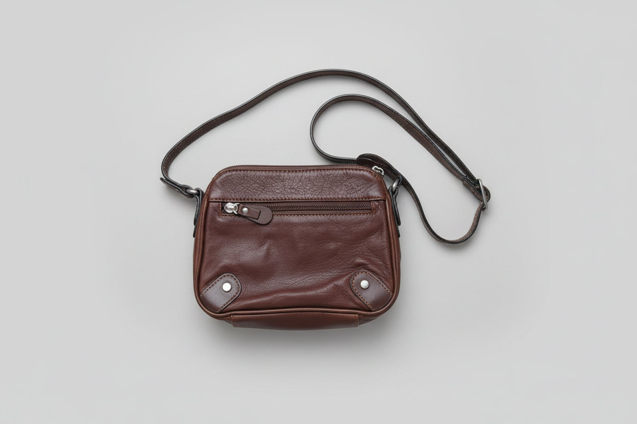 Salamander France Brown Leather Bag Shoulder Crossbody