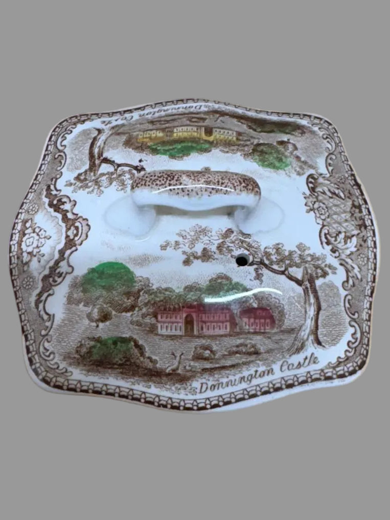 Johnson Brothers Old Britain Castles Teapot featuring Farnham & Donnington Castles USED