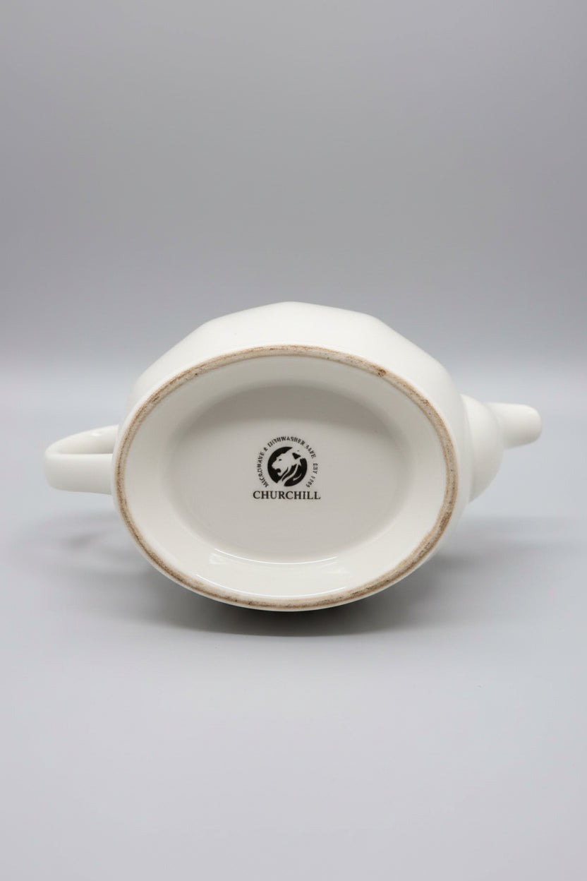 Churchill Assam Teapot - Milk Jug & Lidded Sugar Bowl - Good Used Condition