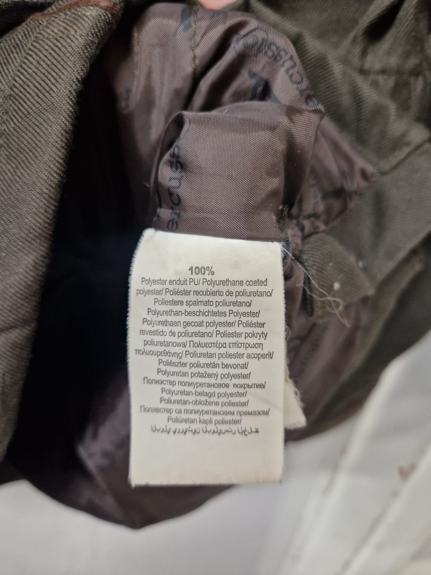 Percussion (S) Khaki Green Shooting Hunting Jacket Canvas Soft-Shell Size Small