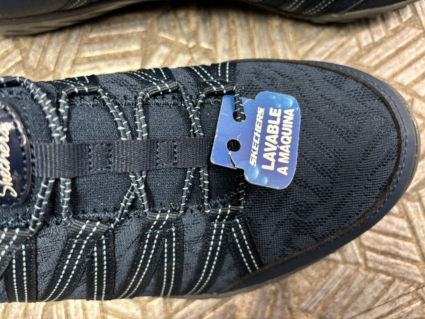 Navy Blue Skechers Slip Ons UK size 7 BNWT