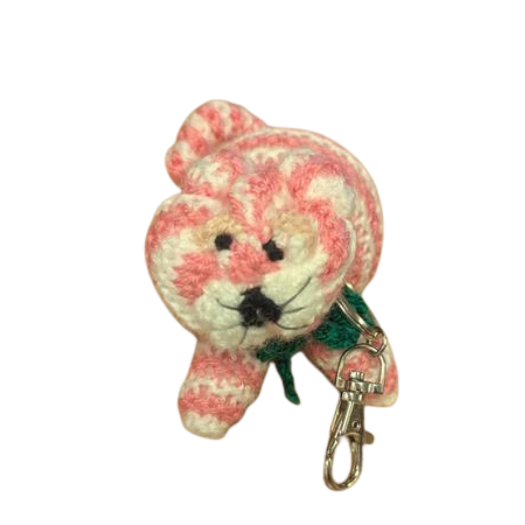 Bagpuss Knit Keychain