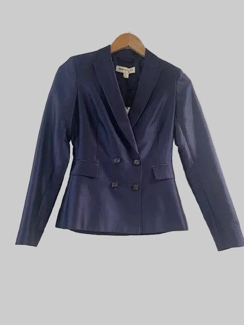 BNWT Reiss Navy Fitted Jacket - Size 4 - 1971 Blazer
