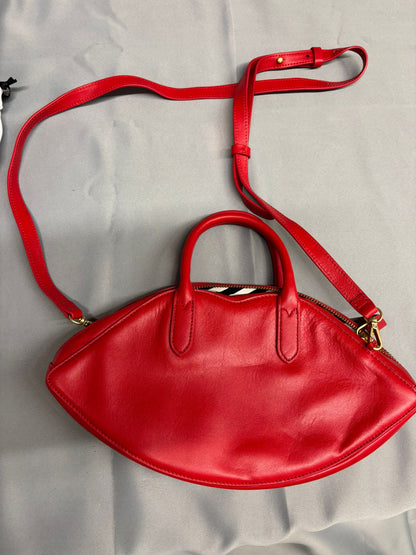 Lulu Guinness Red Lip Shoulder Bag Dustbag