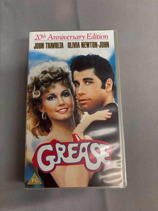 Grease VHS Film 20th Anniversary Edition John Travolta Olivia Newton-John Sealed Cassette