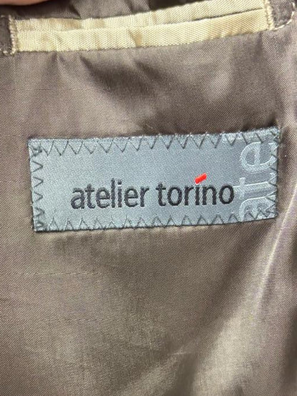 Atelier Torino Blazer Brown Cotton Wool Size 56 / 46R Jacket