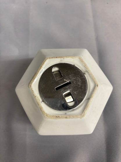 Vintage Threlwell Hexagonal Money Box