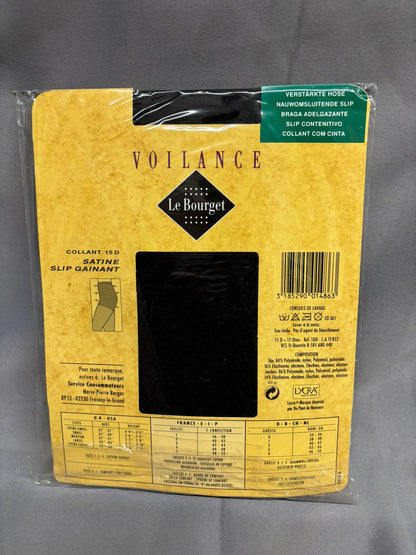 Voilance Satine Slip Gainant Black Noir Tights Size Small