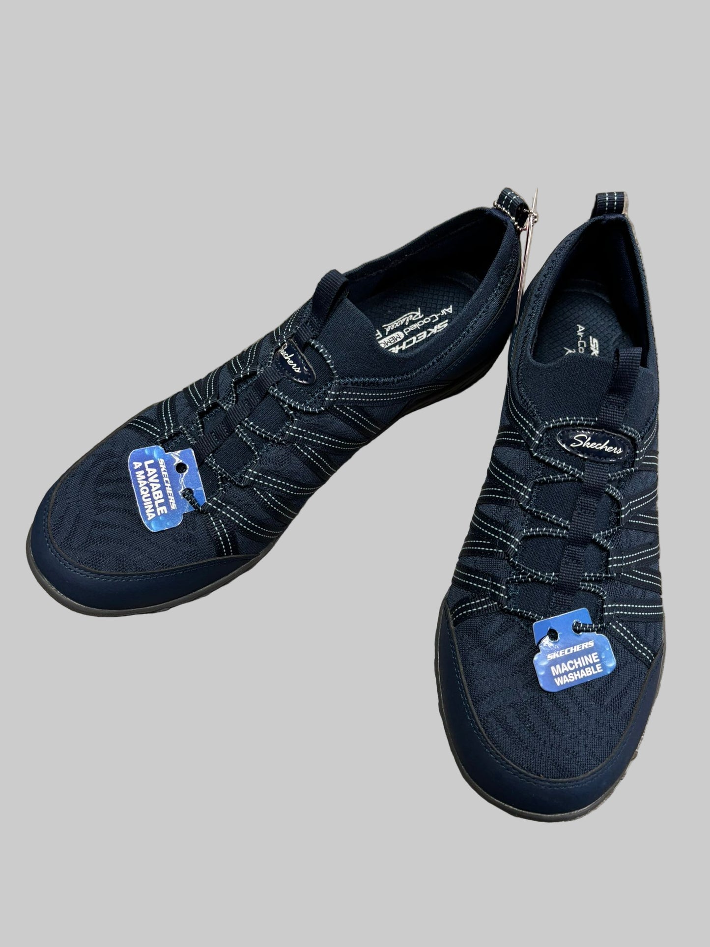 Navy Blue Skechers Slip Ons UK size 7 BNWT