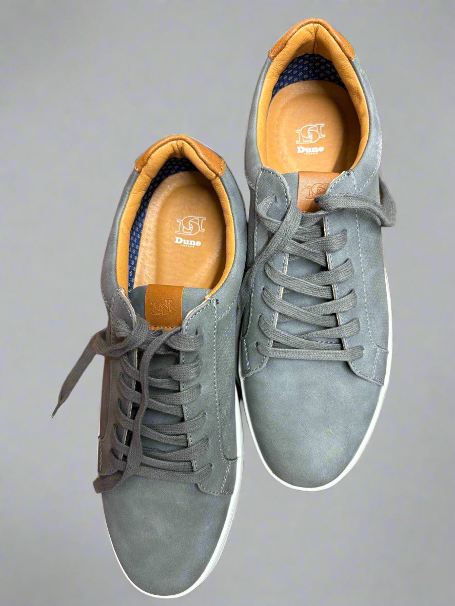 Dune Tezzy grey mens trainers size 9