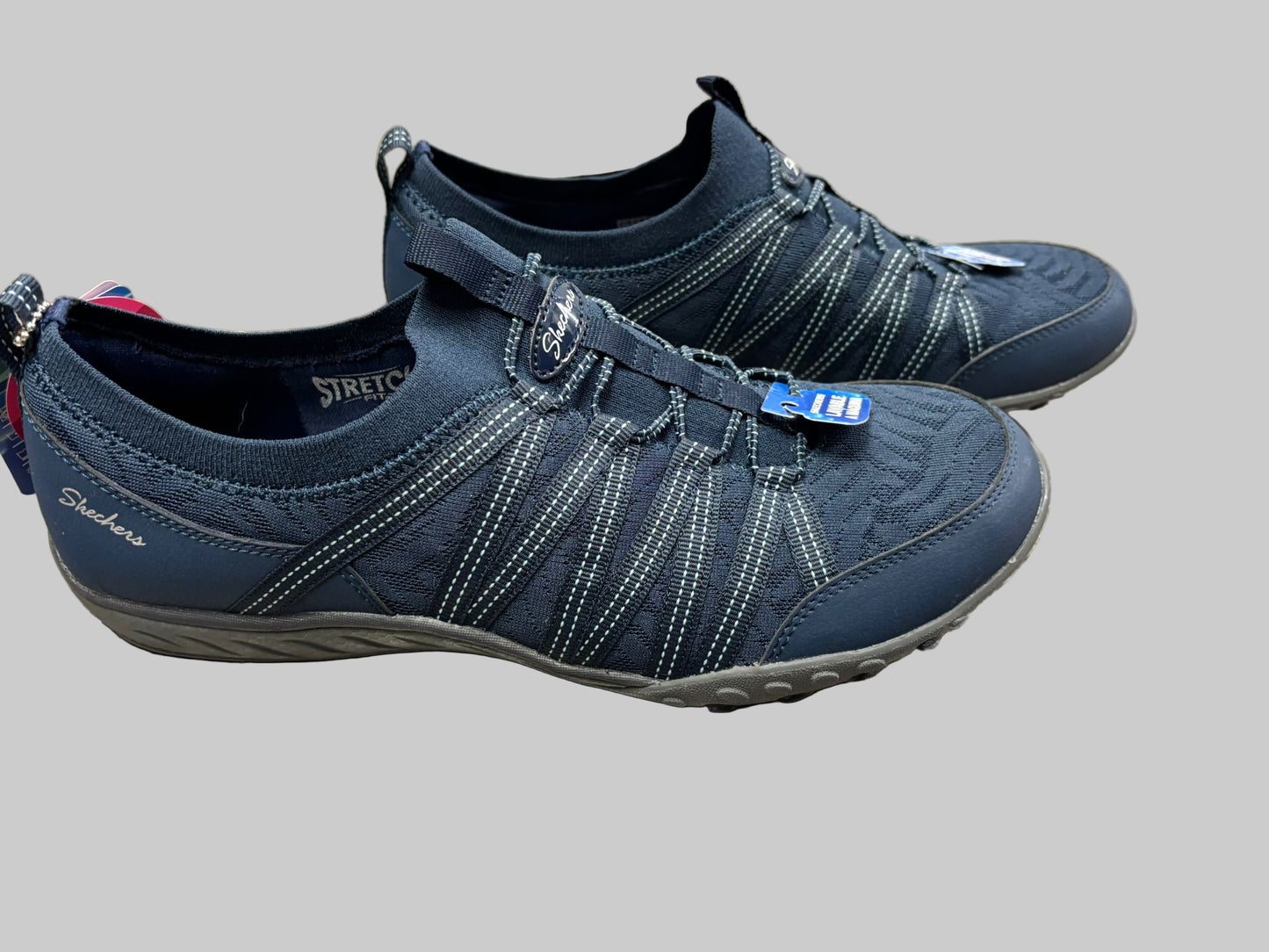 Navy Blue Skechers Slip Ons UK size 7 BNWT