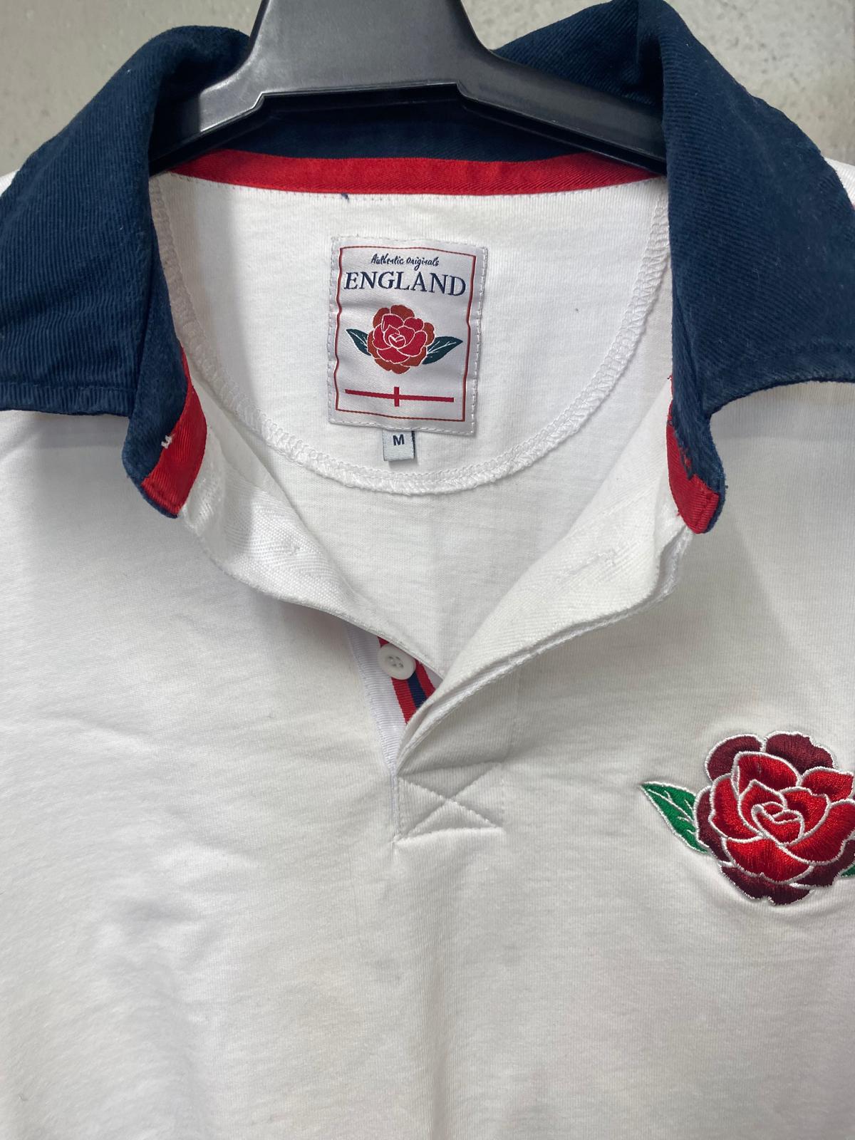 England Rugby Union Long-Sleeve Top - Collared - Size Medium