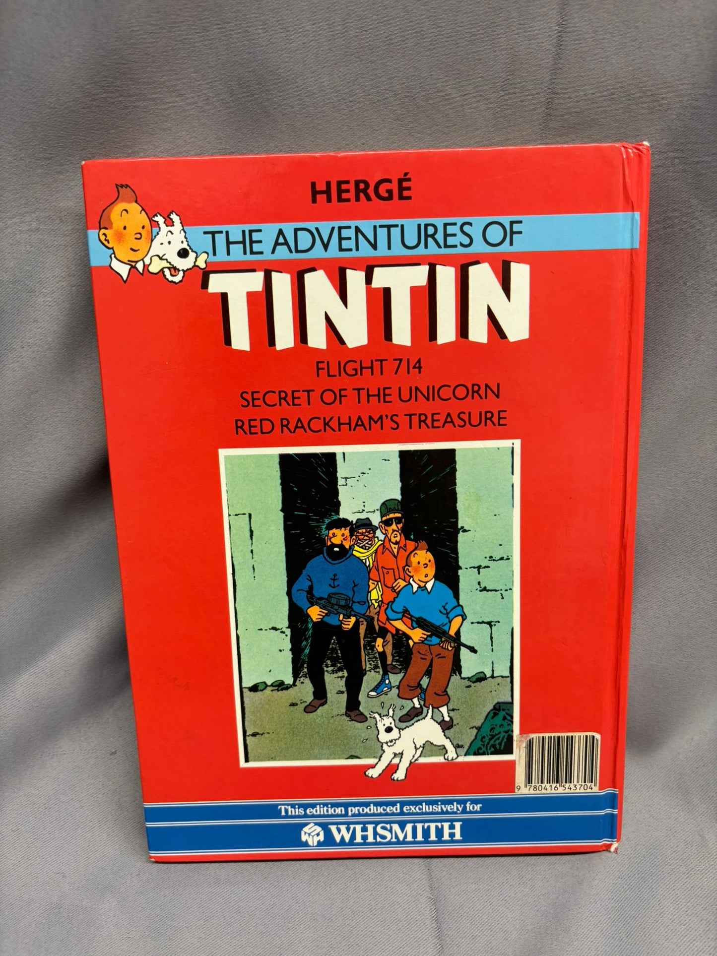 Herge The Adventures of TinTin Flight 714, Secret of Unicorn, Red Rackham's Treasure 1985