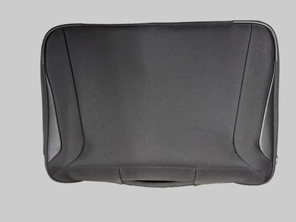 Samonite Black Travel Suitcase Canvas Top-Handle Zipped Case