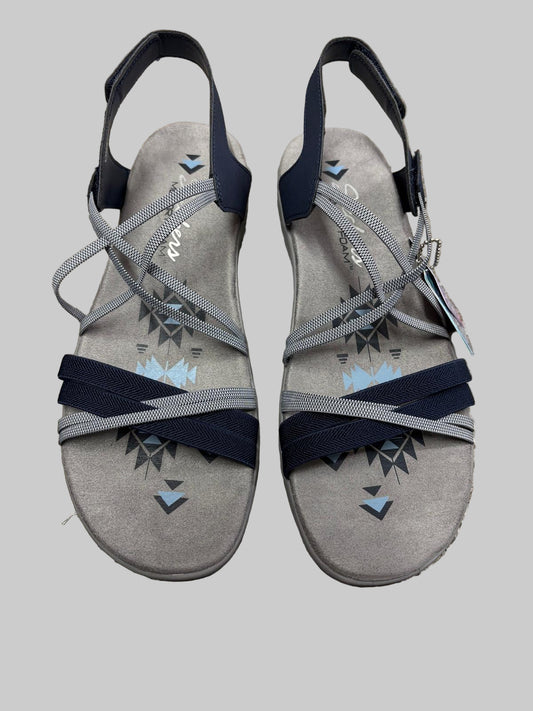 Skechers Memory Foam Sandal USA size 10 Navy Blue and Grey