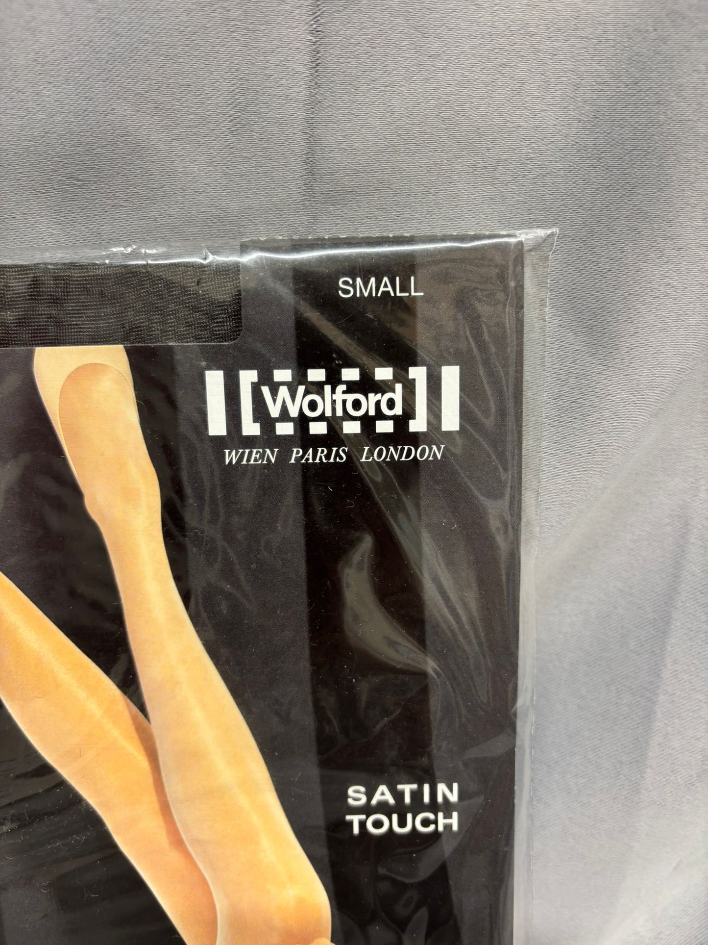 Wolford Satin Touch Black Tights Size Small