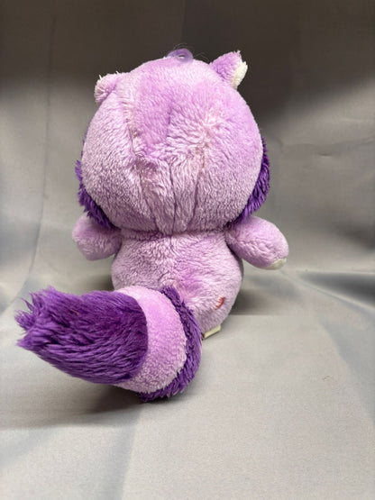 Vintage Original 1980's Care Bear Cousin 12" Bright Heart Raccoon Plush Pre-love