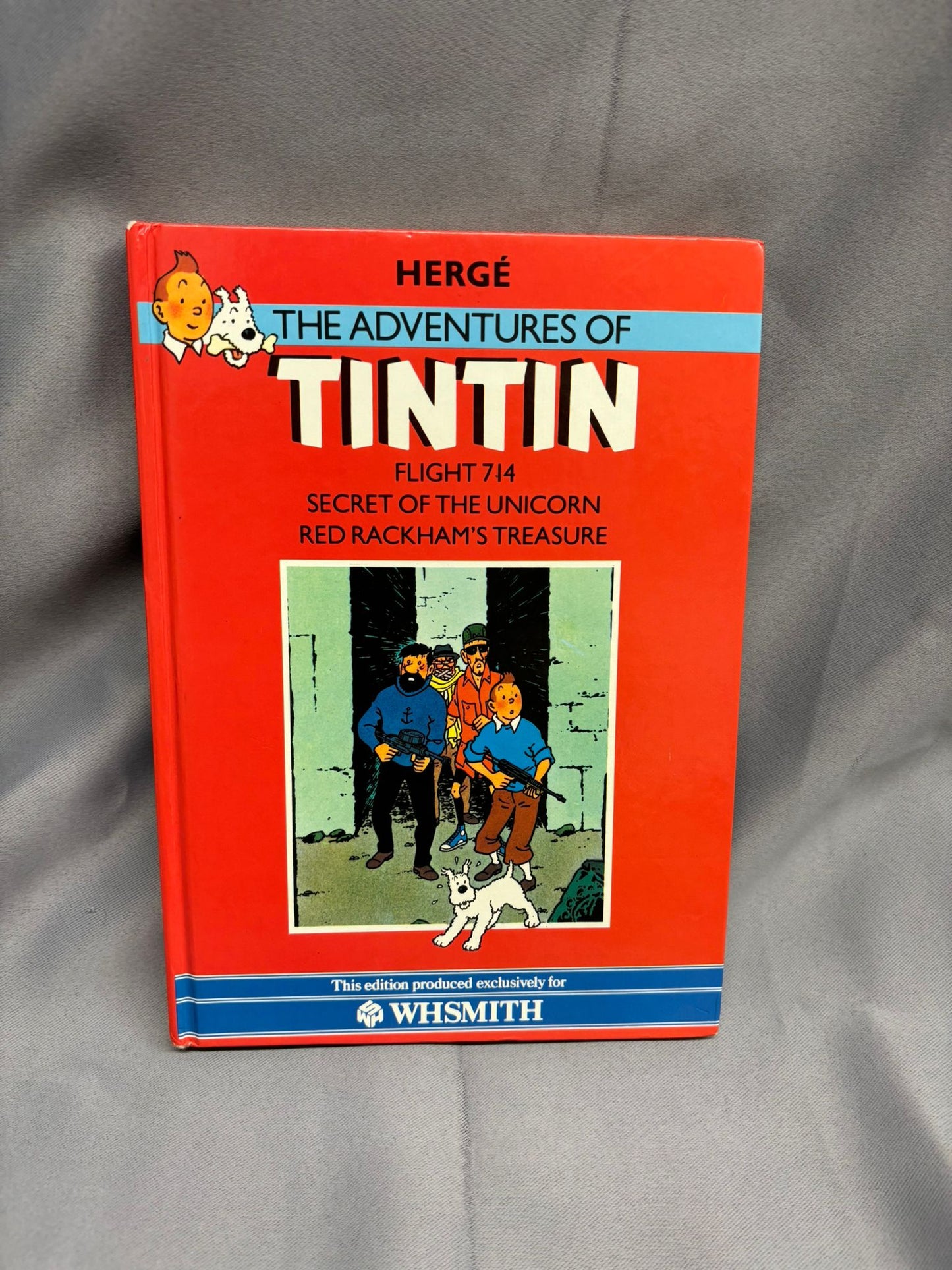 Herge The Adventures of TinTin Flight 714, Secret of Unicorn, Red Rackham's Treasure 1985