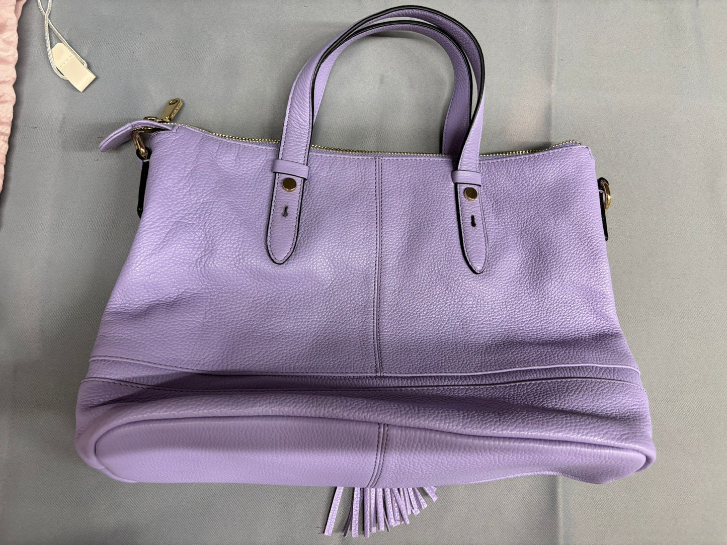 Radley Lilac Handbag Gold Metalwork Medium Sized