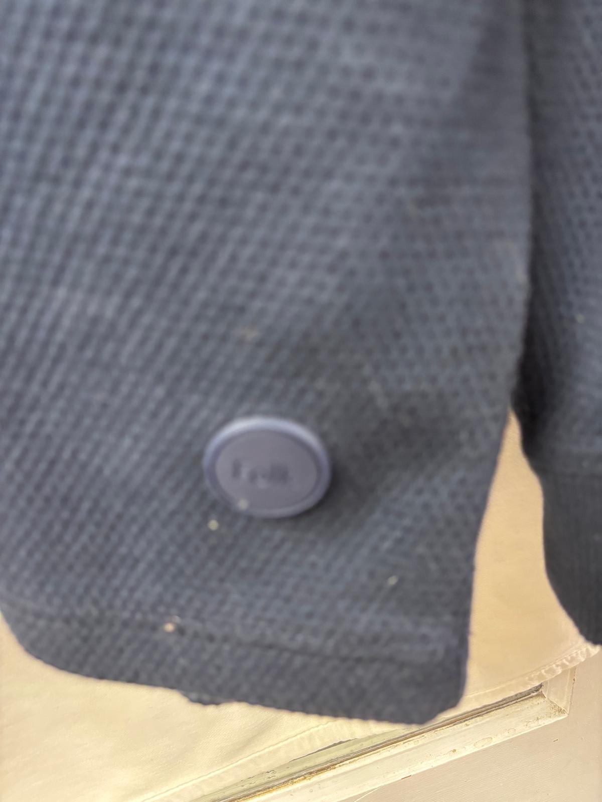 BNWT Folk (3) Blue Garter Jumper Size Medium 1/4 Zip Cotton Blend £175