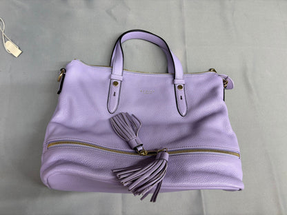 Radley Lilac Handbag Gold Metalwork Medium Sized
