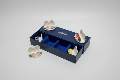 Aynsley Porcelain Floral 4 Piece Set - Home Décor / Dining