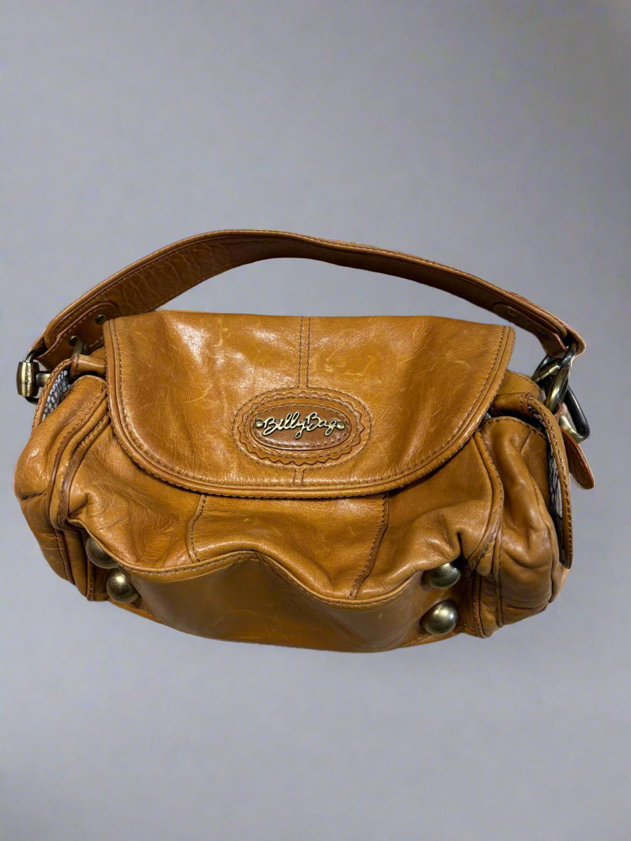 Billy Bag Shoulder Bag Tan Gold Leather
